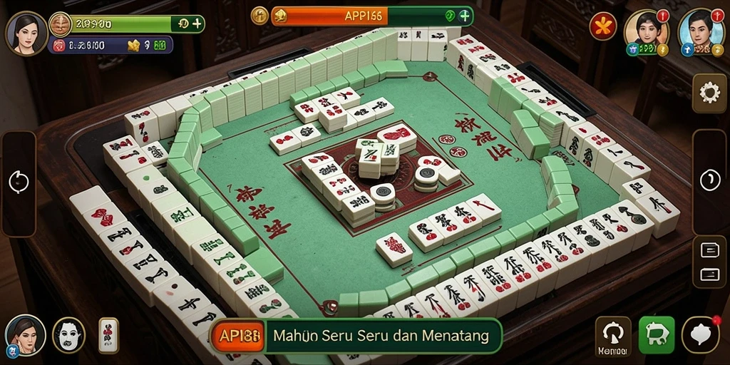 Gameplay menarik dari API88 dengan tampilan Mahjong yang menawan.
