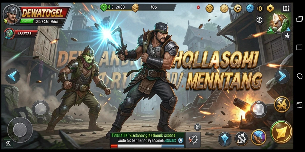 Tangkapan layar utama DEWATOGEL menampilkan aksi seru gameplay.