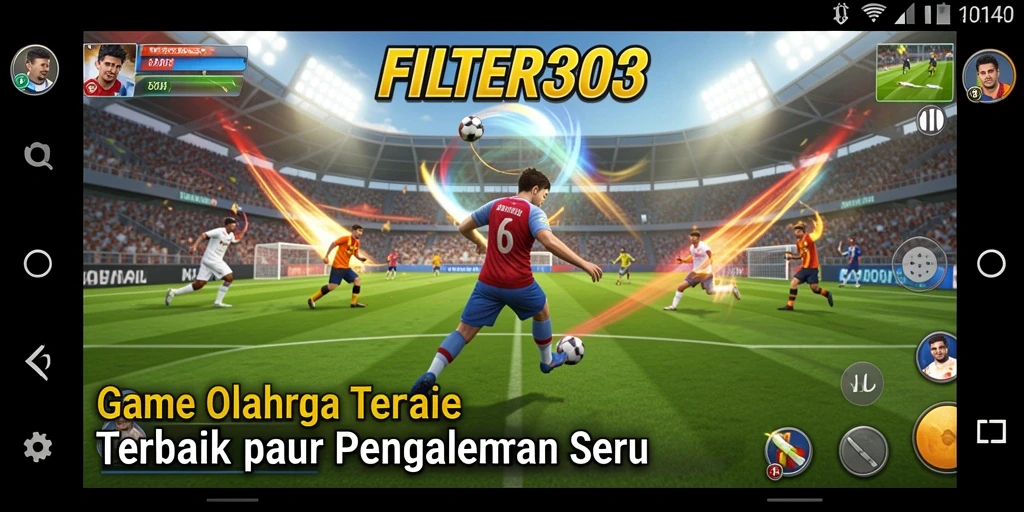 Tangkapan layar dari gameplay seru FILTER303 dengan aksi olahraga menarik.