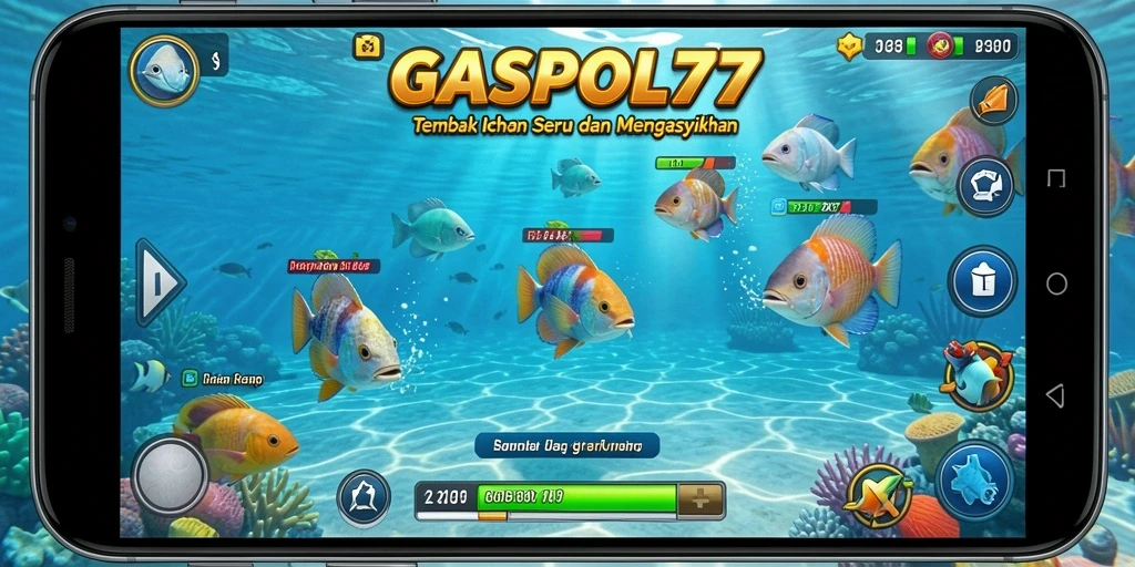 Gameplay seru dari GASPOL77 yang menampilkan aksi tembak ikan.
