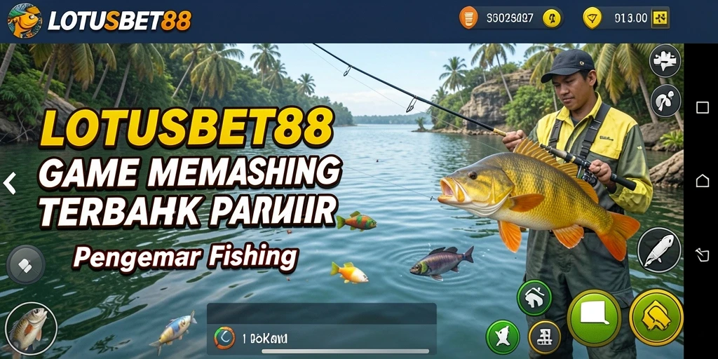 Tangkapan ikan besar dalam gameplay LOTUSBET88 yang mendebarkan.