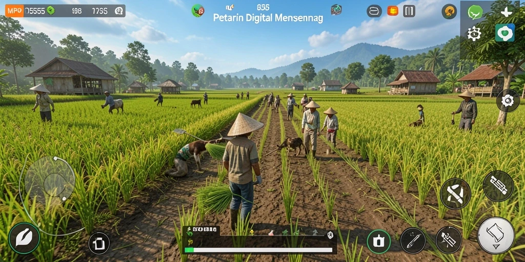 Tangkapan layar utama MPO555 menunjukkan pengalaman gameplay Farming yang mengasyikkan.
