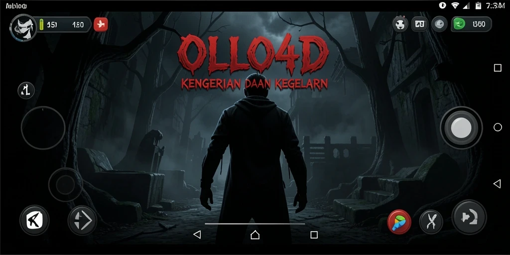 Gameplay OLLO4D yang tegang di tengah kegelapan.