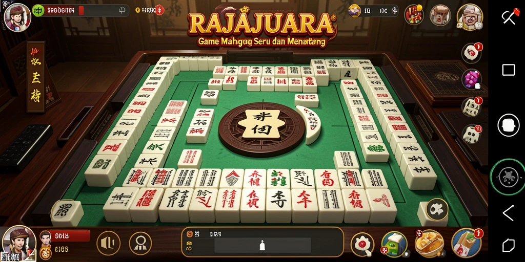 Tampilan menarik dari gameplay Mahjong yang memukau.