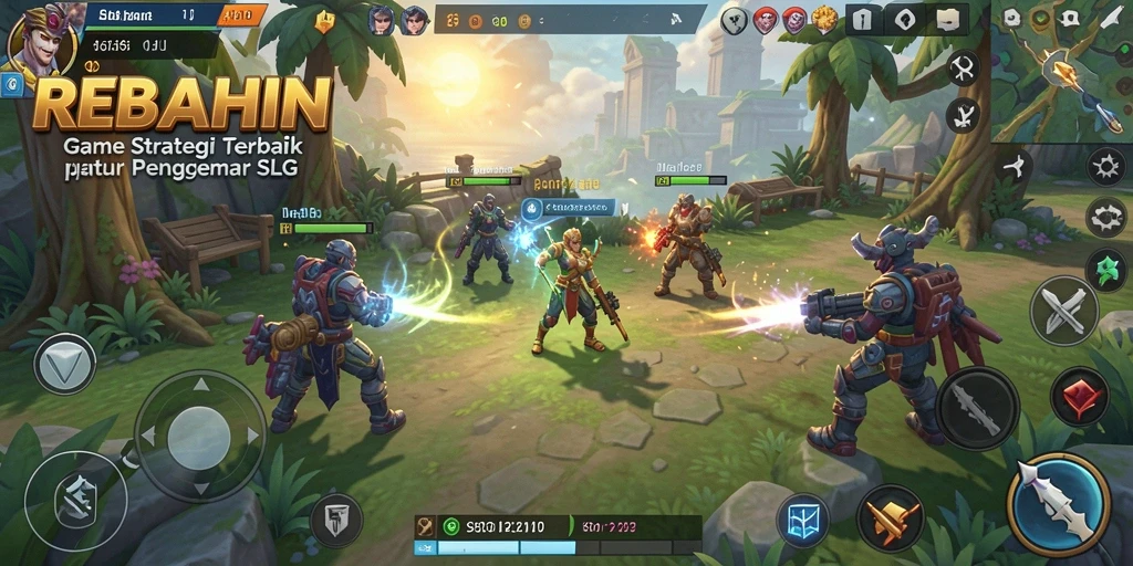 Tangkapan layar dari gameplay menegangkan REBAHIN yang menantang.