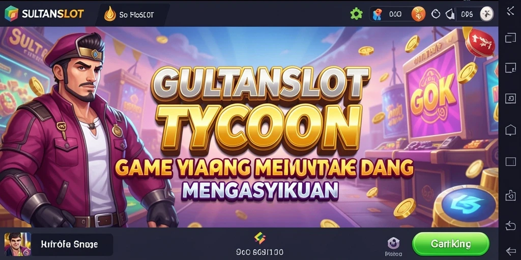 Tampilan gameplay menarik dari SULTANSLOT yang menunjukkan mesin slot.