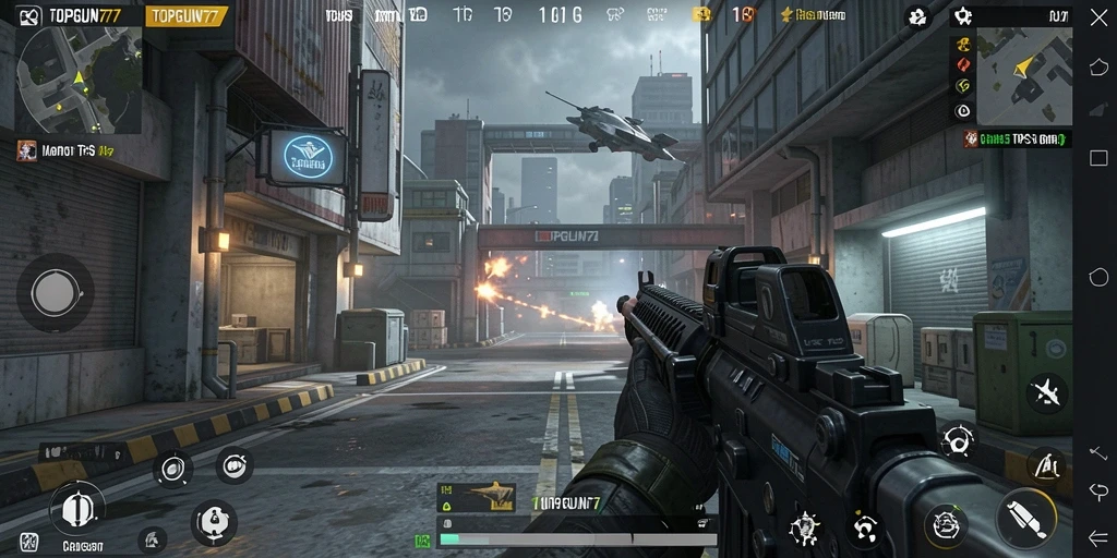 Tangkapan layar gameplay TPS yang menakjubkan dari TOPGUN77.