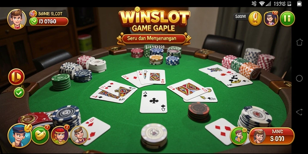 Screenshot gameplay WINSLOT yang menampilkan keseruan bermain Gaple.