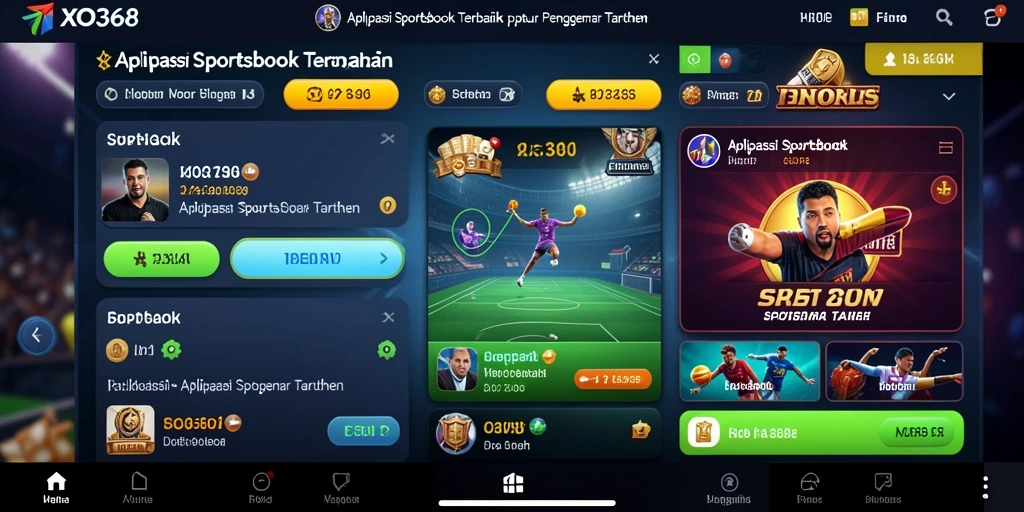 Tampilan taruhan langsung di aplikasi XO368 yang menarik.