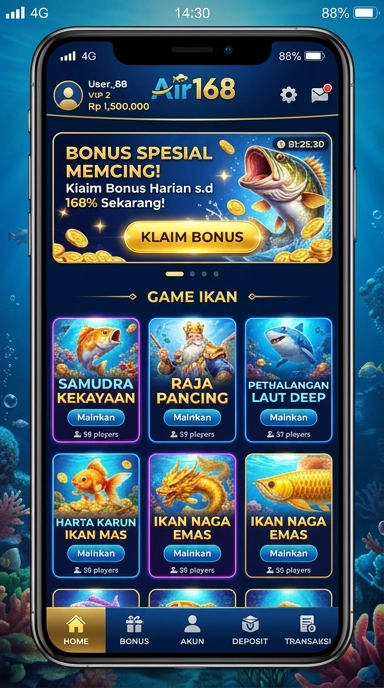 Salah satu aplikasi terpopuler di air168 dengan berbagai fitur menarik.